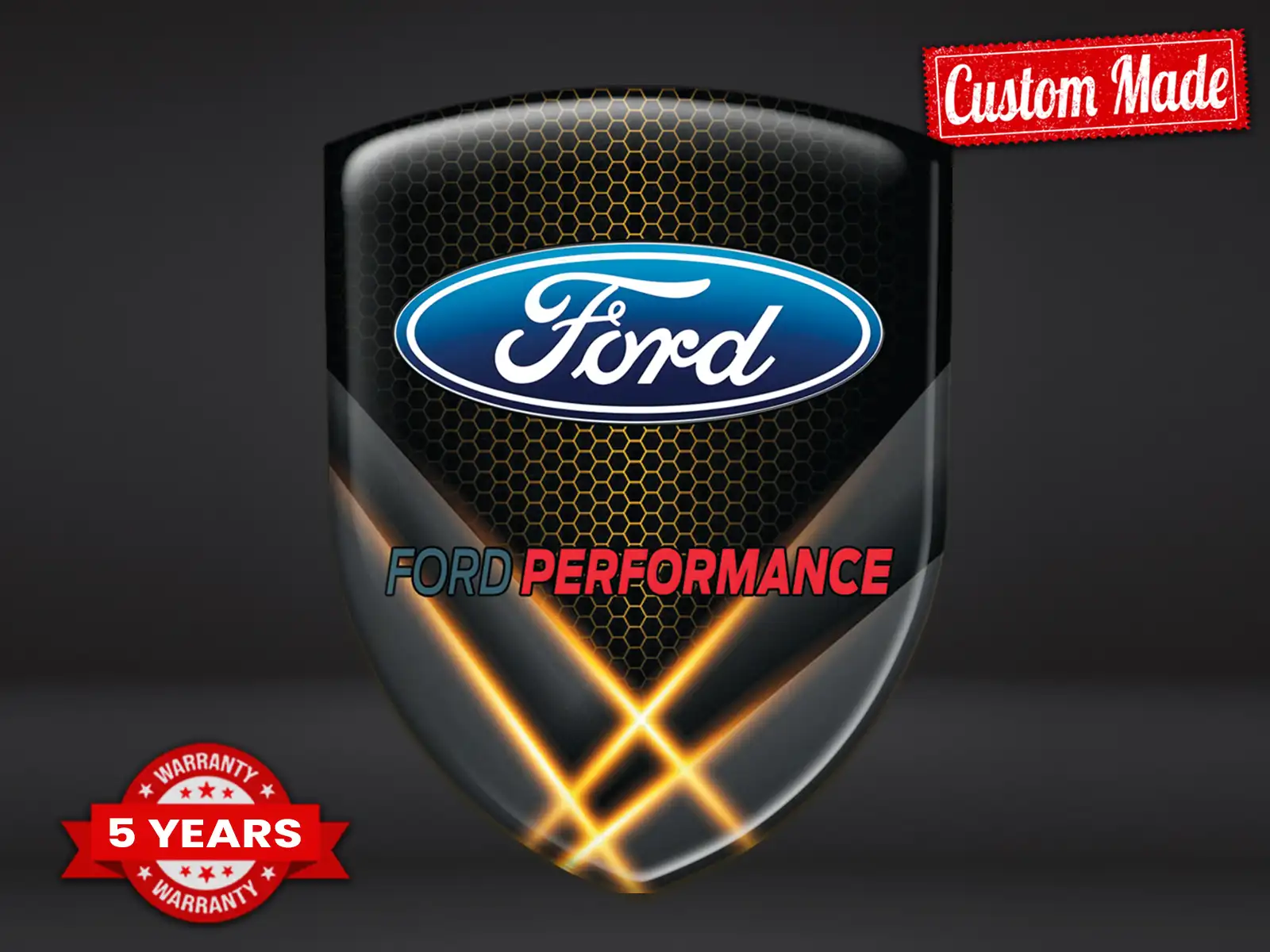 Ford Autocollant Bombé Édition Course Étiquettes Premium